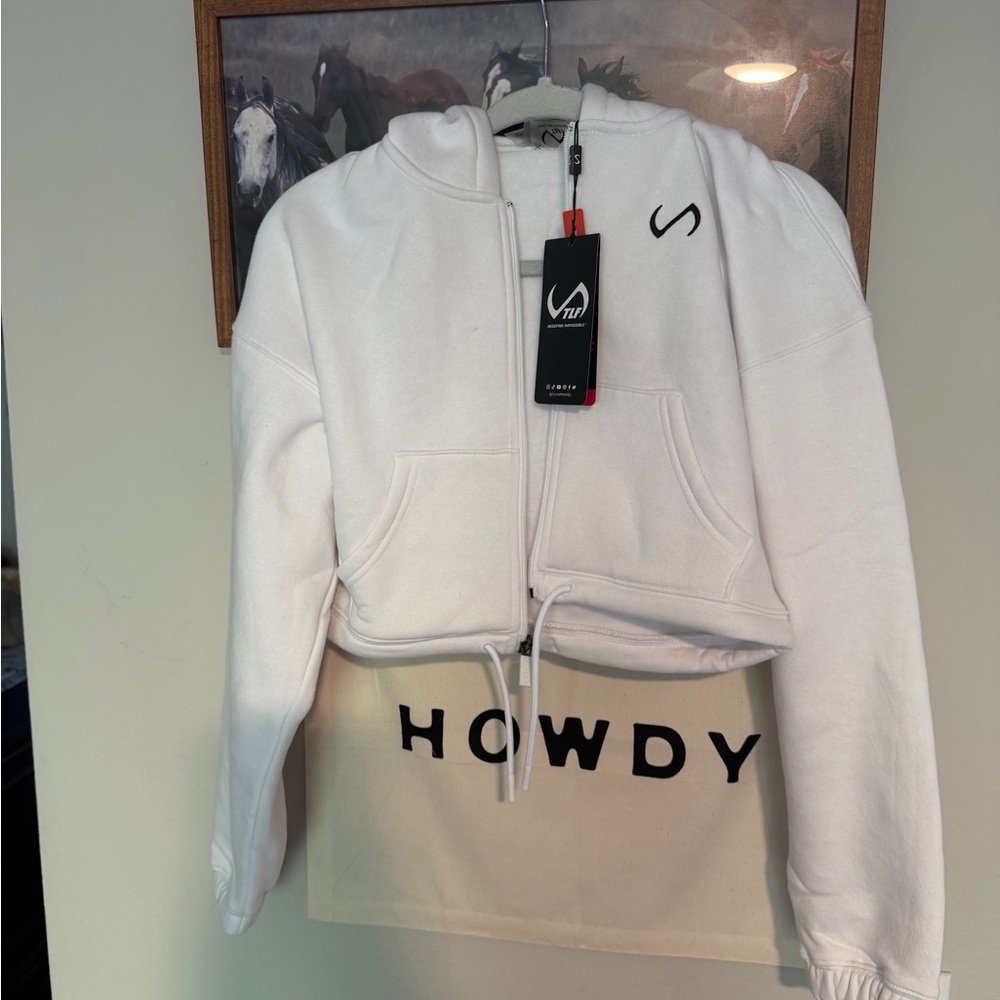 White Women's Hoodie Jacket